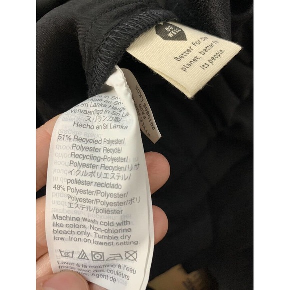 Sold Madewell Women's Paperbag Waist Pants, Size Medium black crop - Picture 5 of 6